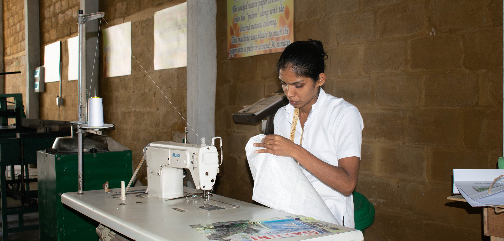 Upcycling Polybags near Ayurvie Sigiriya