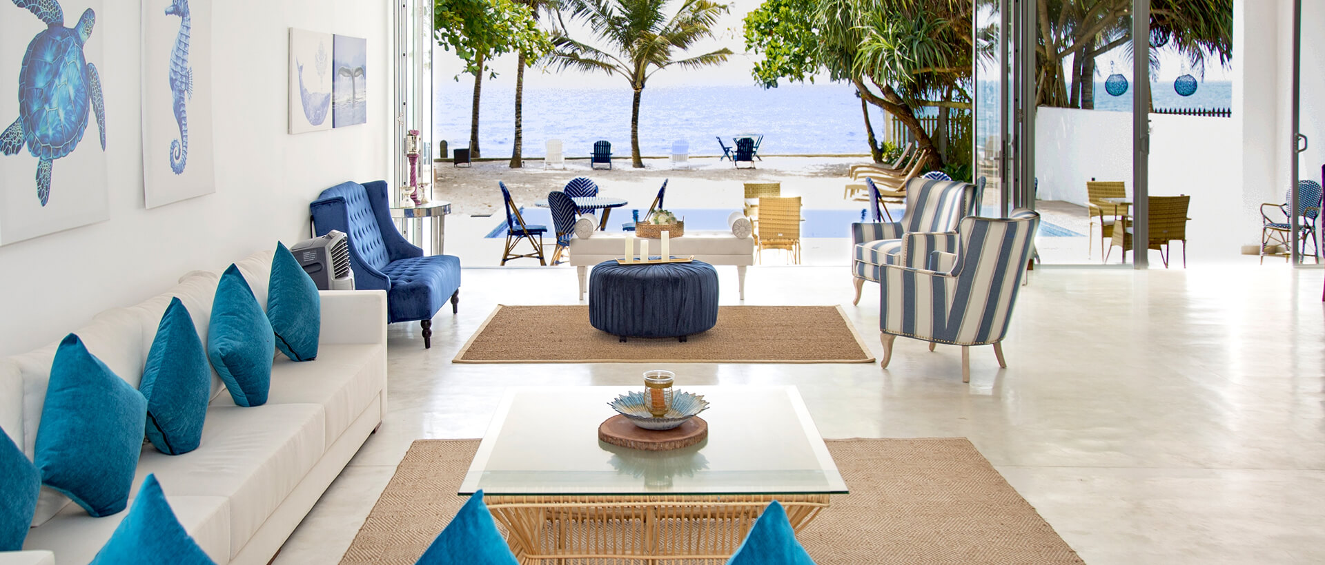 Breezy lounge overlooking the sea after a morning of whale watching Mirissa Sri Lanka