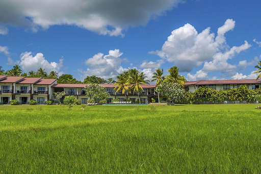 Kithala Resort, surrounded by open paddy fields and lush greenery in Tissamaharama