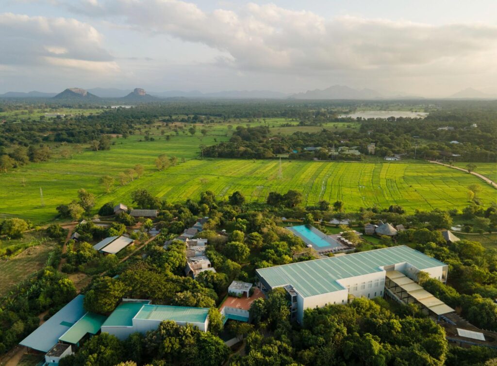 Aliya Resort & Spa, set among the countryside landscapes near Sigiriya Rock.