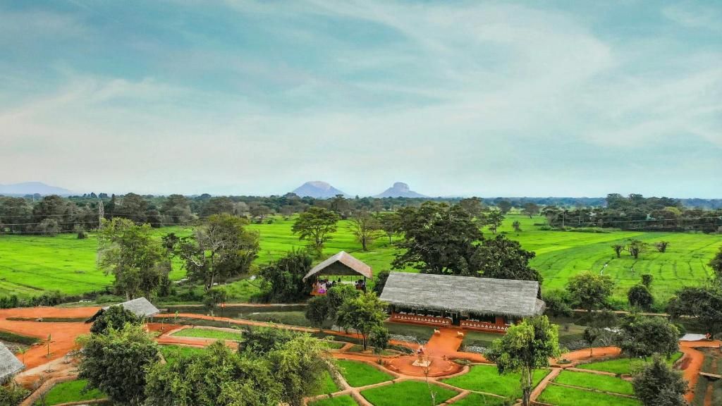 Ayurvie Sigiriya surrounded by green landscapes in Sri Lanka ideal for relieving stress and anxiety