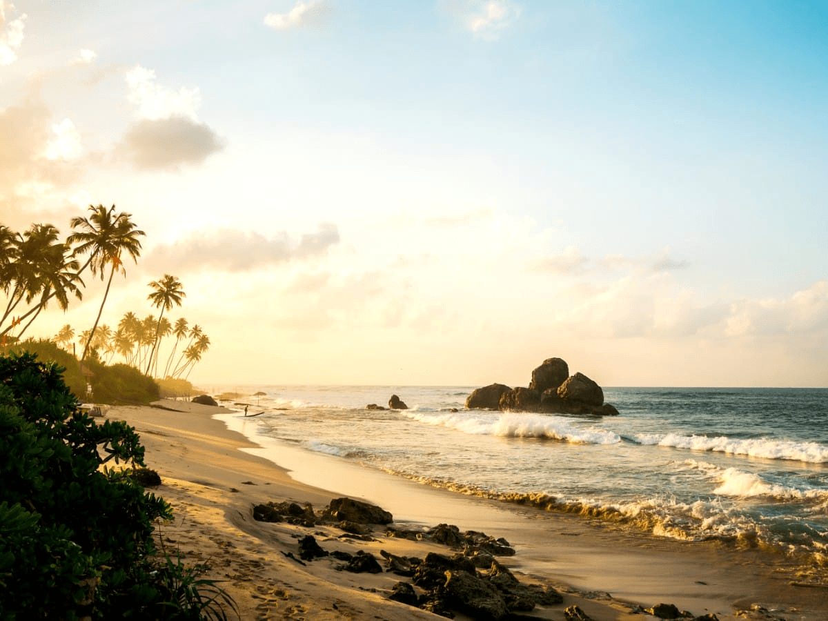 Weligama beach near Ayurvie Weligama
