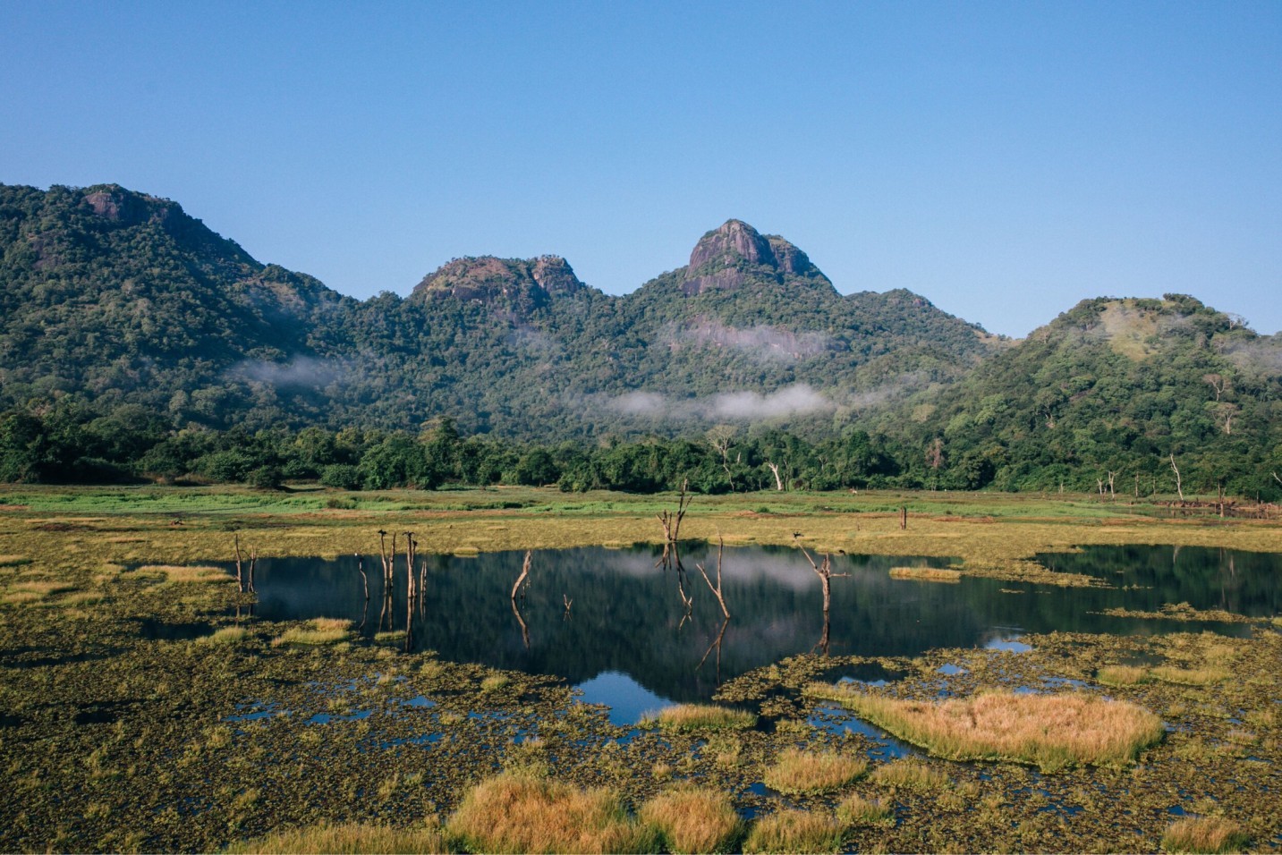 A view of the mountains in Gal Oya National Park