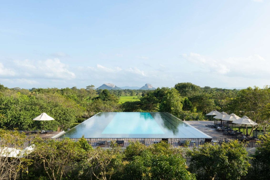 Swimming pool at Aliya Resort & Spa in Sigiriya