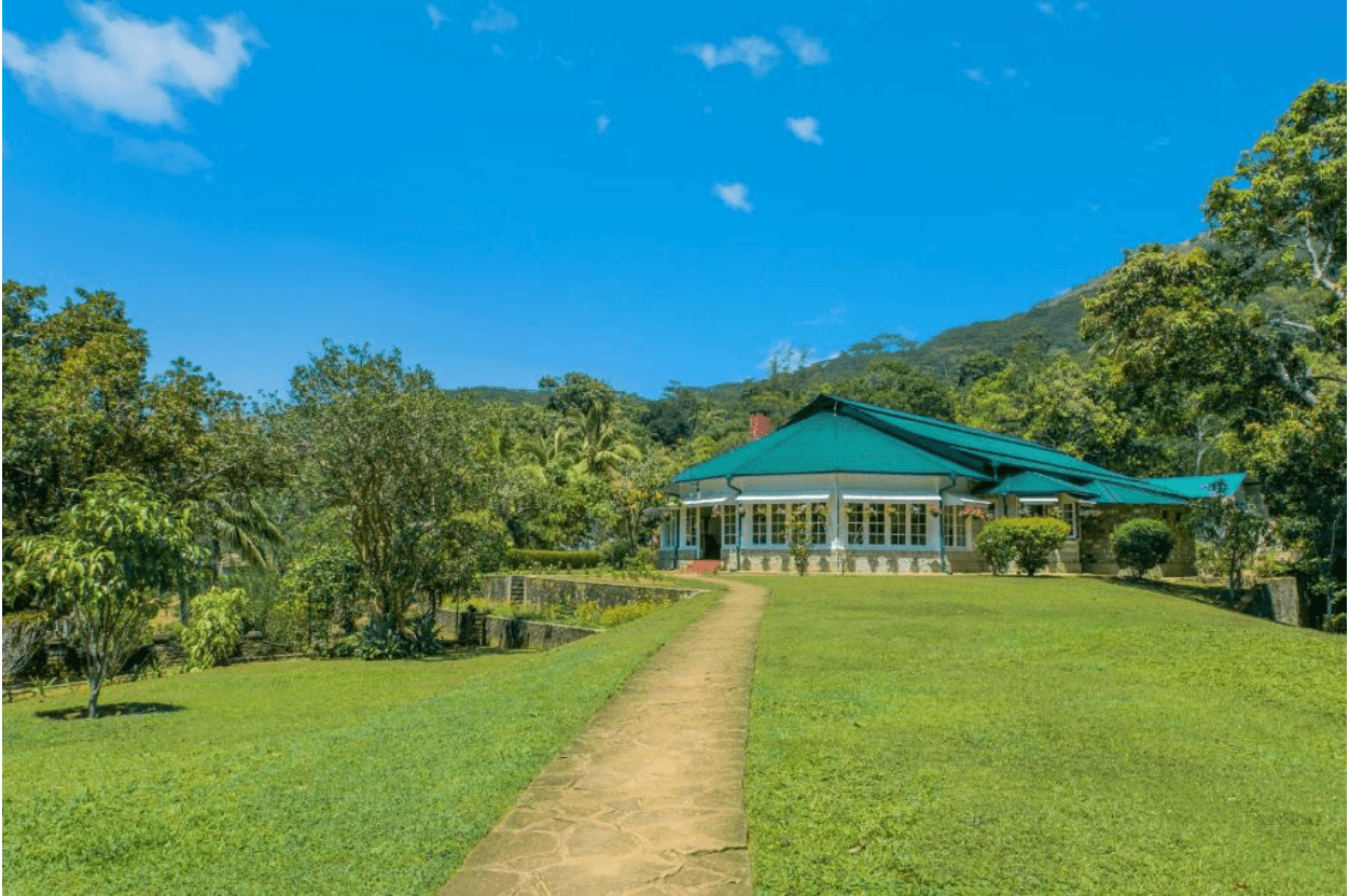 Garden path through the grounds at Mountbatten Bungalow, Kandy.